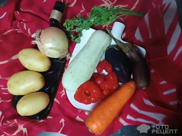 Рецепт: Овощное рагу - Сочный, яркий, вкусный Рецепт: Овощное рагу - Сочный, яркий, вкусный