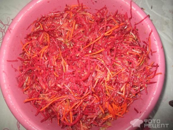 Рецепт: Овощной салат "Зимний" - в азиатском стиле