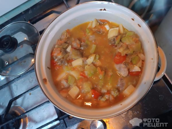 Рецепт: Овощной соус со свиными ребрышками - Очень вкусно и по-домашнему Рецепт: Овощной соус со свиными ребрышками - Очень вкусно и по-домашнему