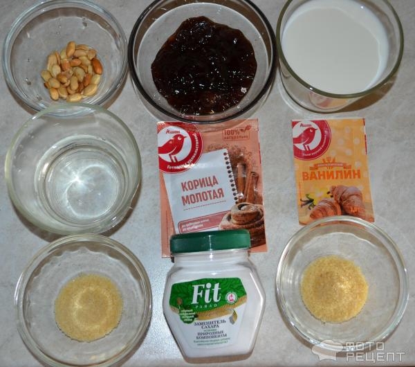 Рецепт: Панна-котта - С крыжовенным желе, корицей и орехами Рецепт: Панна-котта - С крыжовенным желе, корицей и орехами