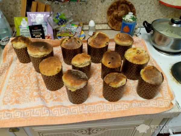 Рецепт: Пасхальный кулич - В духовке