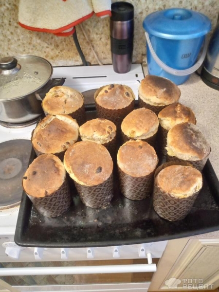 Рецепт: Пасхальный кулич - В духовке