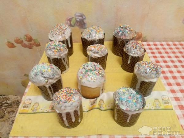 Рецепт: Пасхальный кулич - В духовке