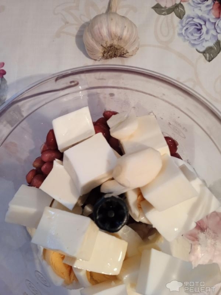 Рецепт: Паштет из фасоли - Вкусный, сытный, бюджетный паштет за пять минут