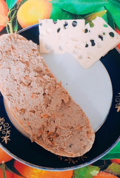 Рецепт: Паштет из куриной печени и овощей - По-домашнему Рецепт: Паштет из куриной печени и овощей - По-домашнему