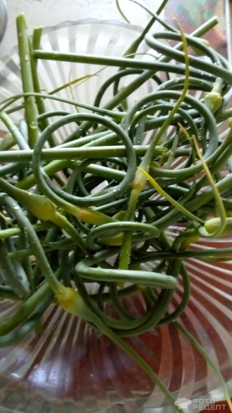 Рецепт: Паста из чесночных стрелок - Со сливочным маслом.