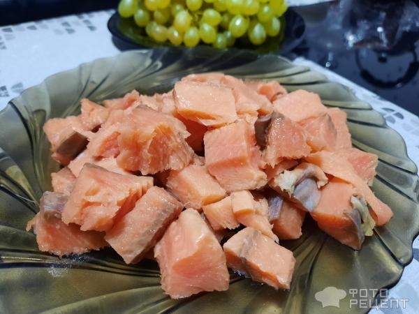 Рецепт: Паста с семгой - с горбушей Рецепт: Паста с семгой - с горбушей