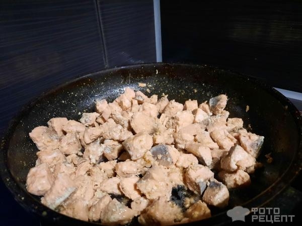 Рецепт: Паста с семгой - с горбушей Рецепт: Паста с семгой - с горбушей