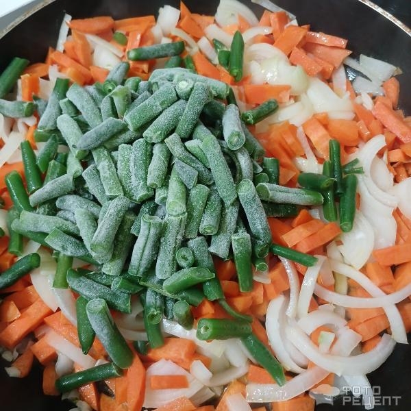 Рецепт: Паста триполини в томатном соусе с овощами - Рецепт быстрого ужина... или обеда:) Продолжаем пробовать макаронные новинки:)