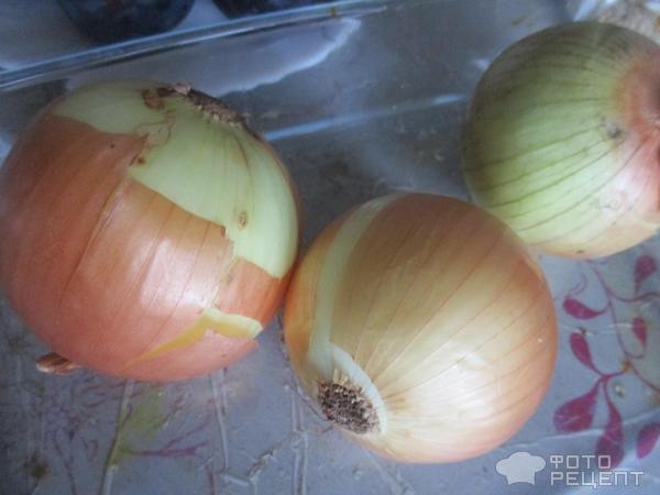 Рецепт: Печень под сливами - оригинальный сытный обед Рецепт: Печень под сливами - оригинальный сытный обед