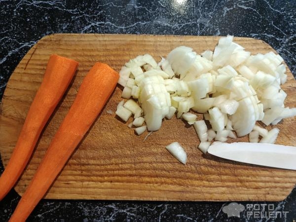 Рецепт: Печень свиная тушеная - с луком и морковью Рецепт: Печень свиная тушеная - с луком и морковью