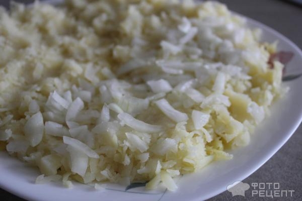 Рецепт: Печень трески "под шубой" - Старая гавань