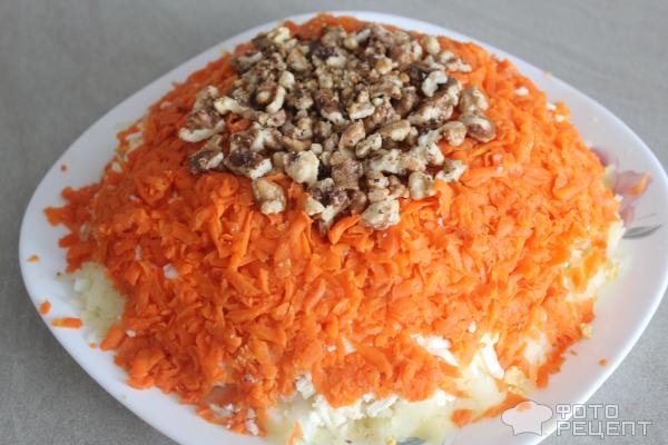 Рецепт: Печень трески "под шубой" - Старая гавань