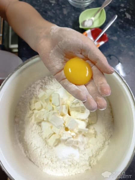 Рецепт: Печенье из песочного теста - по-домашнему Рецепт: Печенье из песочного теста - по-домашнему