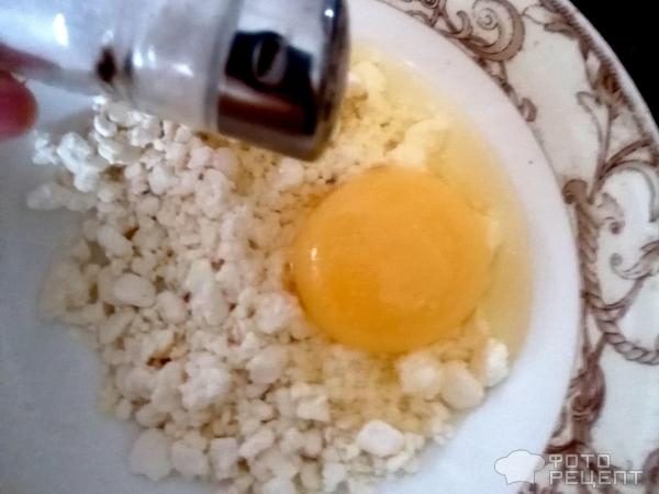 Рецепт: Печенье овсяное с творогом - на сливочном масле по-домашнему