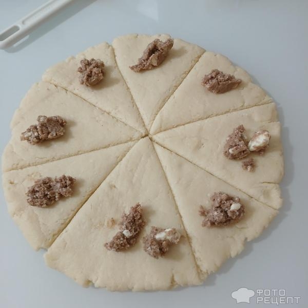 Рецепт: Печенье "Рогалики" - Творожные рогалики с корицей Рецепт: Печенье "Рогалики" - Творожные рогалики с корицей