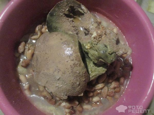 Рецепт: Печеночный паштет - с фасолью и салом Рецепт: Печеночный паштет - с фасолью и салом