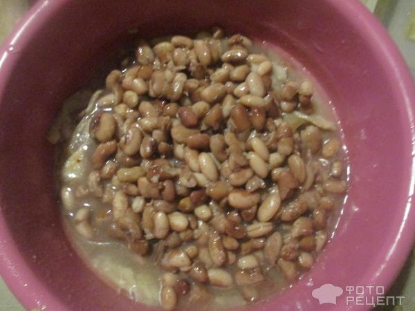 Рецепт: Печеночный паштет - с фасолью и салом Рецепт: Печеночный паштет - с фасолью и салом