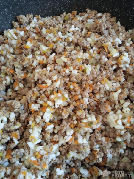 Рецепт: Перец болгарский фаршированный - С мясом и овощами Рецепт: Перец болгарский фаршированный - С мясом и овощами