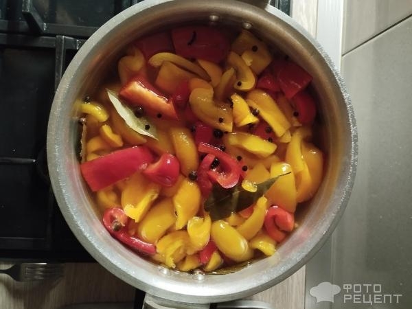 Рецепт: Перец болгарский маринованный - Вкусная заготовка на зиму! Рецепт: Перец болгарский маринованный - Вкусная заготовка на зиму!