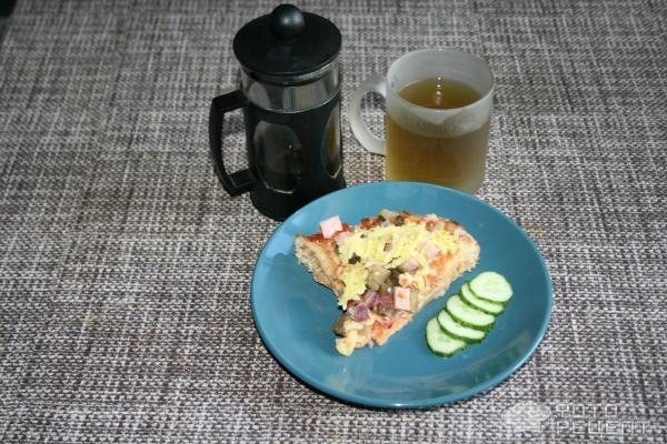 Рецепт: Пицца на основе из лаваша - Экспресс-вариант