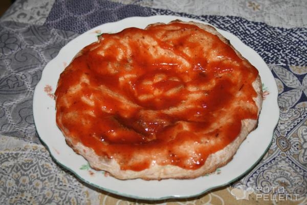 Рецепт: Пицца на основе из лаваша - Экспресс-вариант