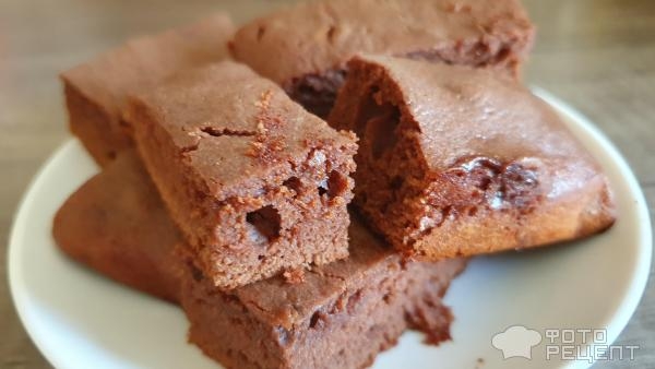 Рецепт: Пирог Брауни - брауни из шоколадной пасты Рецепт: Пирог Брауни - брауни из шоколадной пасты