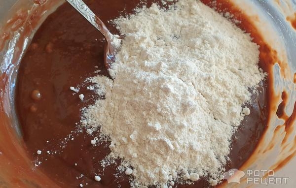 Рецепт: Пирог Брауни - брауни из шоколадной пасты Рецепт: Пирог Брауни - брауни из шоколадной пасты