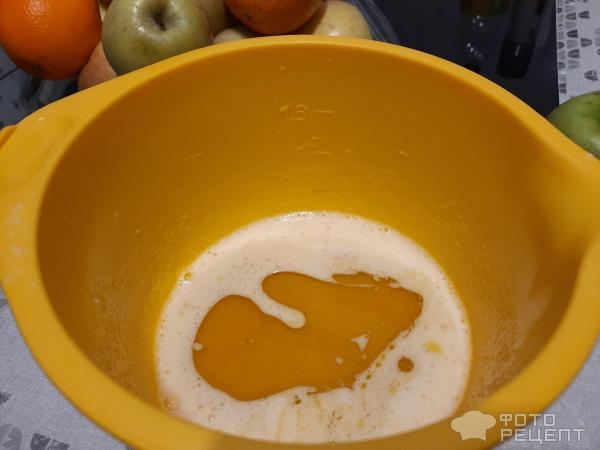 Рецепт: Пирог яблочный быстрый - С творогом. Рецепт: Пирог яблочный быстрый - С творогом.