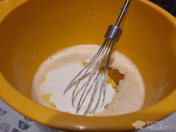 Рецепт: Пирог яблочный быстрый - С творогом. Рецепт: Пирог яблочный быстрый - С творогом.