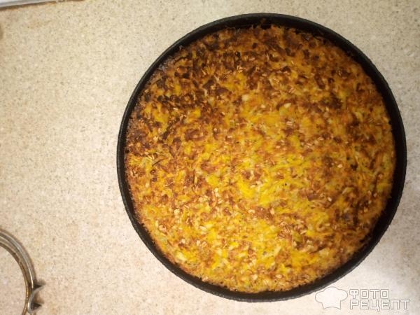 Рецепт: Пирог яблоками, тыквой и овсянкой - В духовке Рецепт: Пирог яблоками, тыквой и овсянкой - В духовке