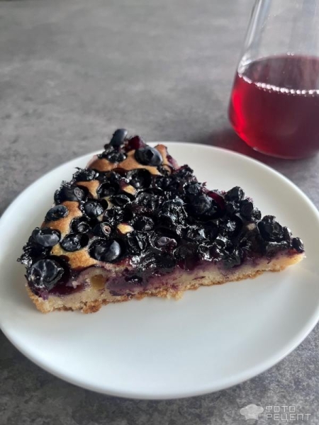 Рецепт: Пирог "Ягодный" - с голубикой и тестом как в маффинах Рецепт: Пирог "Ягодный" - с голубикой и тестом как в маффинах