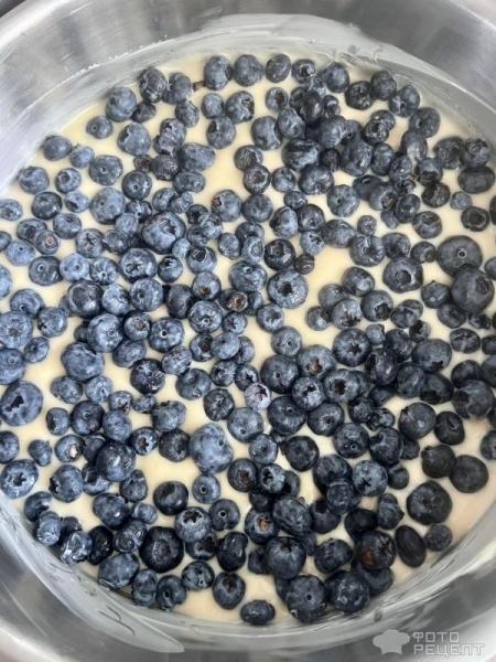 Рецепт: Пирог "Ягодный" - с голубикой и тестом как в маффинах Рецепт: Пирог "Ягодный" - с голубикой и тестом как в маффинах