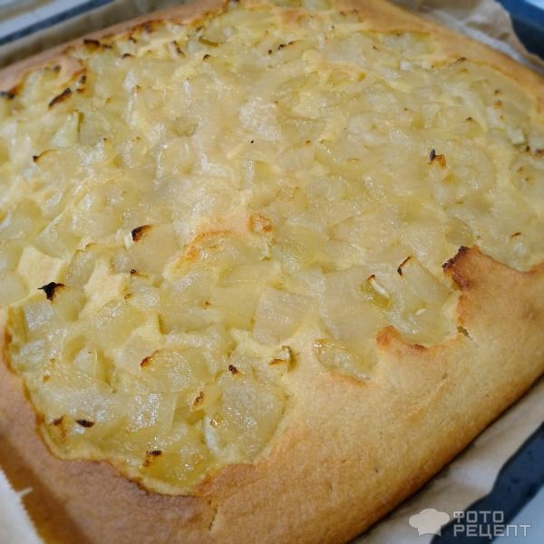 Рецепт: Пирог на кефире с консервированной дыней - Рецепт лёгкого пирога без муки на кефире с дыней и лаймом.