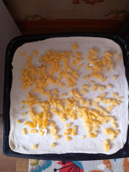 Рецепт: Пирог с фаршем, картофелем, капустой - По-домашнеиу