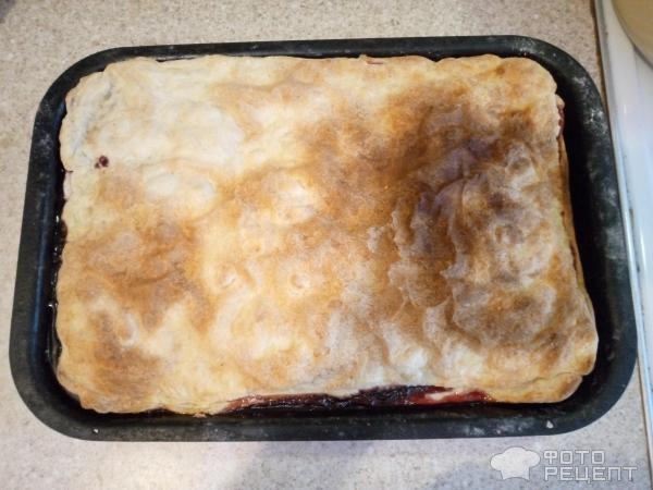 Рецепт: Пирог с яблоками и вареньем из черной смородины - В духовке Рецепт: Пирог с яблоками и вареньем из черной смородины - В духовке