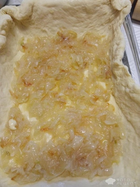 Рецепт: Пирог с налимом - Открытый пирог, с молочным соусом Рецепт: Пирог с налимом - Открытый пирог, с молочным соусом