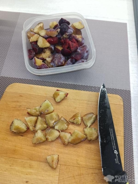 Рецепт: Пирог в мультиварке - С кефиром, чиа, замороженными фруктами и протеином Рецепт: Пирог в мультиварке - С кефиром, чиа, замороженными фруктами и протеином