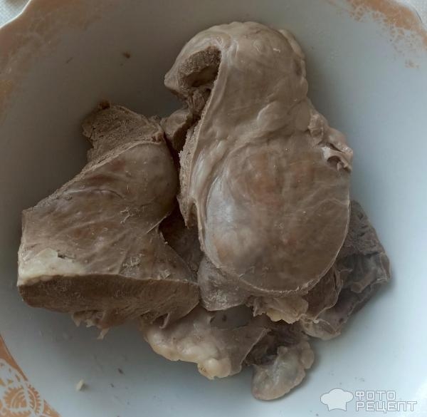 Рецепт: Пирожки с начинкой из свиного сердца - В духовке с жареным луком