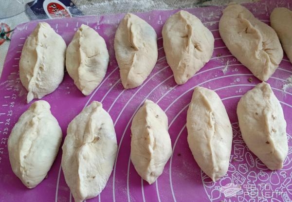 Рецепт: Пирожки с начинкой из свиного сердца - В духовке с жареным луком