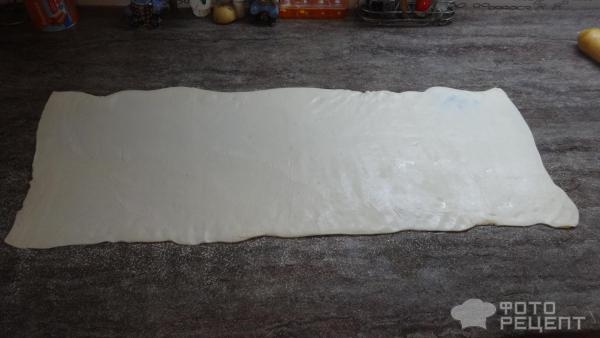 Рецепт: Пирожное из слоеного теста с кремом - быстрый десерт. Рецепт: Пирожное из слоеного теста с кремом - быстрый десерт.