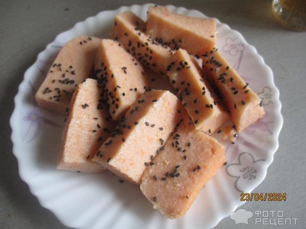 Рецепт: Постный сыр - из красной чечевицы Рецепт: Постный сыр - из красной чечевицы