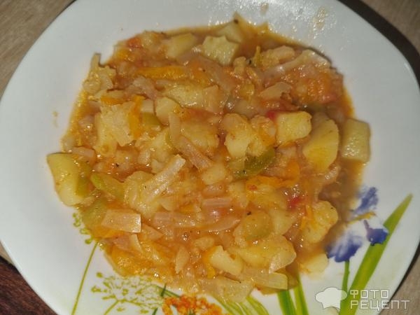 Рецепт: Рагу овощное - Каждый день я есть могу очень вкусное рагу