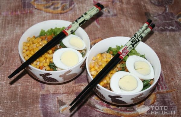 Рецепт: Рамэн - блюдо-конструктор Рецепт: Рамэн - блюдо-конструктор