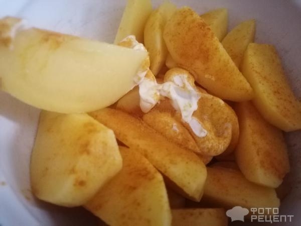 Рецепт: Ребрышки в духовке с картофелем - , луком и морковью Рецепт: Ребрышки в духовке с картофелем - , луком и морковью