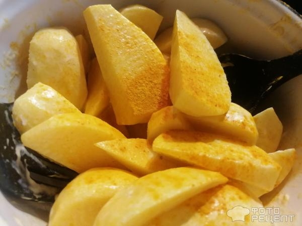 Рецепт: Ребрышки в духовке с картофелем - , луком и морковью Рецепт: Ребрышки в духовке с картофелем - , луком и морковью