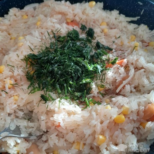 Рецепт: Ризотто постное - Ризотто по-нашему:) Ароматный рис с фасолью, кукурузой и зеленью. Рецепт: Ризотто постное - Ризотто по-нашему:) Ароматный рис с фасолью, кукурузой и зеленью.