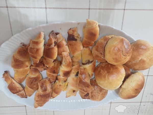 Рецепт: Рогали дрожжевые с повидлом - Готовлю с любовью. Рецепт: Рогали дрожжевые с повидлом - Готовлю с любовью.