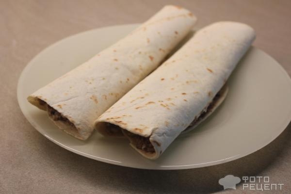 Рецепт: Ролл из лаваша - с тунцом Рецепт: Ролл из лаваша - с тунцом