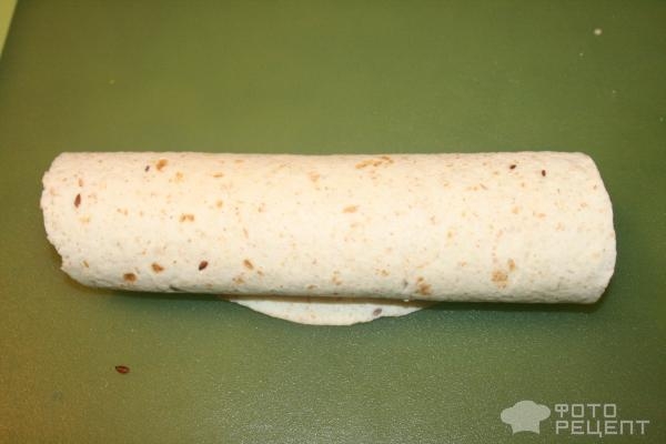 Рецепт: Ролл с курицей - на манер буррито Рецепт: Ролл с курицей - на манер буррито